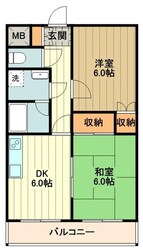 メインビル国立の物件間取画像